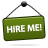 Hire me, hiring, sign icon